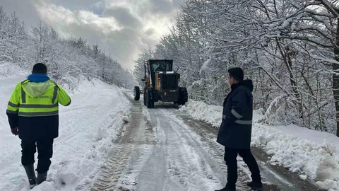 Kar Altında Kaymakam Denetimi Sinop'ta Gerçekleşti
