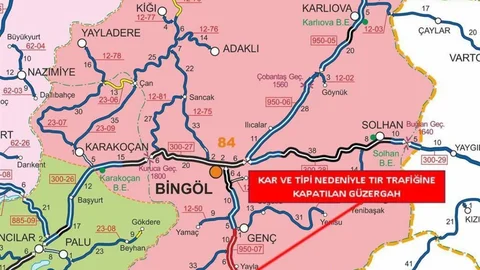 Bingöl-Diyarbakır Yolu Tır Trafiğine Kapandı