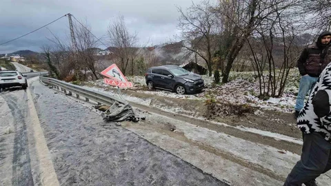 Zonguldak'ta Kar Yağışı Kazalara Neden Oldu