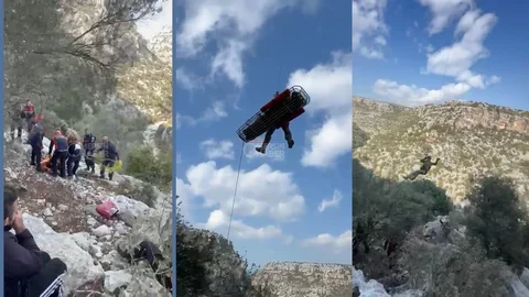 Silifke'de Kaybolan M.Ö. Askeri Helikopterle Kurtarıldı