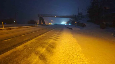 Malatya'da Devam Eden Kar Yağışı