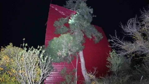 Mersin'de Şiddetli Rüzgarın Zararları