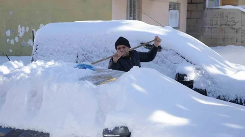 Erzurum Karla Kaplandı
