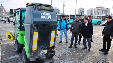 Kayseri'de Kar Temizleme Çalışmaları