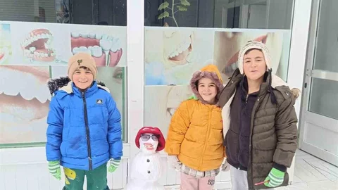 Diyadin'de Çocukların Kış Eğlencesi