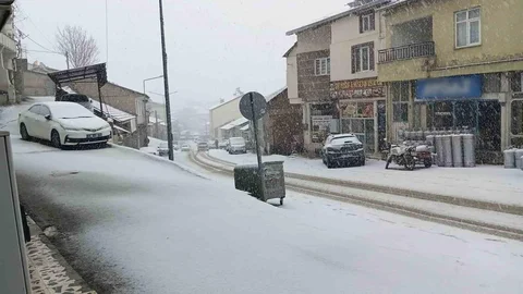 Çelikhan Karla Kaplandı