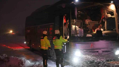 Kastamonu'da Kar Yağışı Etkili Oluyor