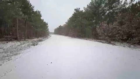Türkmendağı Etekleri Karla Kaplandı