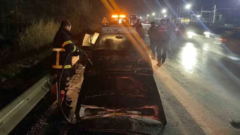 Bilecik’te Otomobil Yangını Çıktı