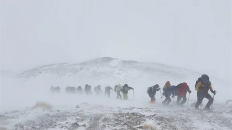 Artos Dağı'nda Tipi ve Fırtına Yaşandı