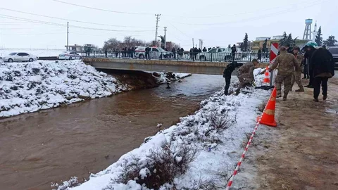 Şanlıurfa'da Otomobil Kanalda Devrildi