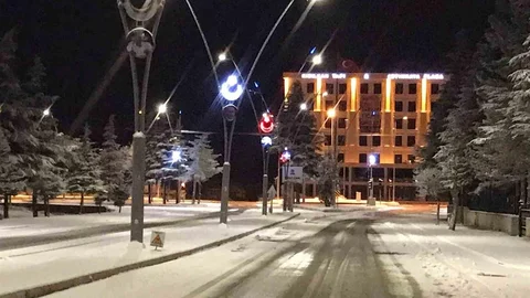 Ereğli’de Mevsimin İlk Karı Yağdı