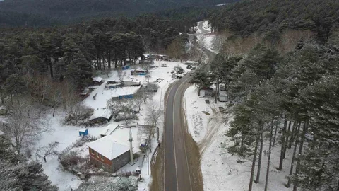 Kazdağları'na Kar Yağdı