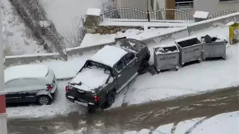 Elazığ'da Kayan Araçlar Görüntülendi