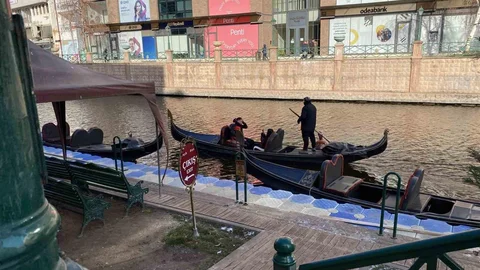 Eskişehir'de Dondurucu Soğukta Gondol Seferleri Devam Ediyor