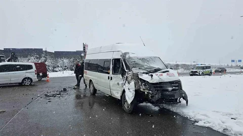 Kayseri'de İşçi Servisi Kazası
