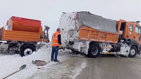 Erzurum'da Karla Mücadele Çalışmaları