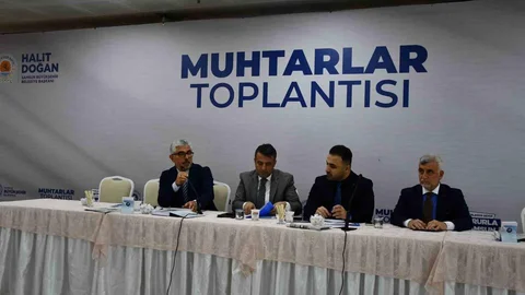 Vezirköprü'de Muhtarlarla Toplantı Yapıldı