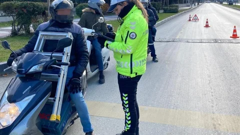 Manisa'da Motosiklet Denetimi Ceza Yağdırdı