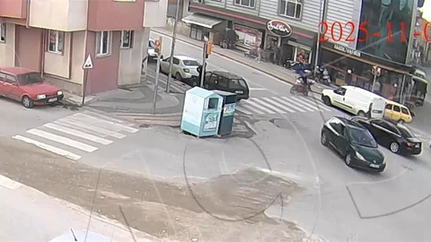 Kütahya'da Motosikletli Kurye Kazası