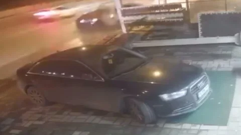 Bursa'da Gece Yarısı Kaza Anı Kamerada