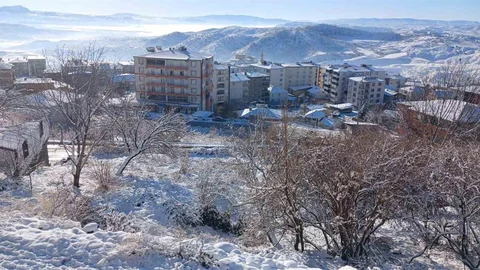 Kulp’ta Sokaklar Buz Tuttu, Araçlar Çıkamadı