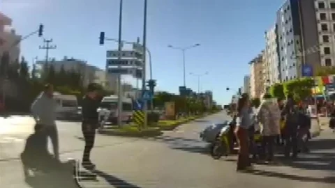 Mersin'de Kaza Anı Kamerada