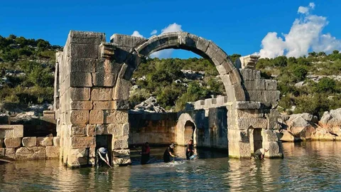 Antalya'da 1850 Yıllık Antik Havuz Bulundu