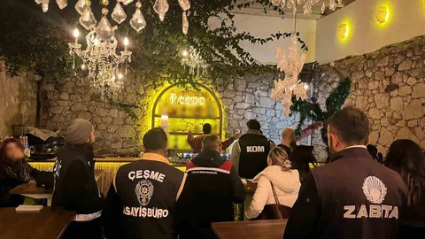 Çeşme'de Yılbaşı Öncesi Denetim Yapıldı