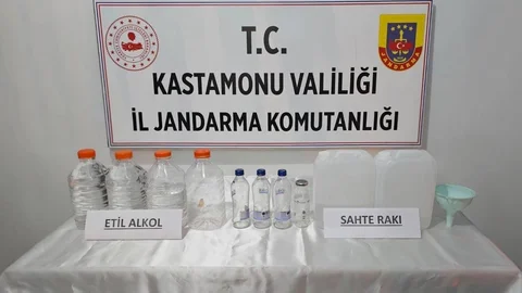 Kastamonu'da Yılbaşı Öncesi Kaçak Alkol Operasyonu
