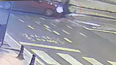 Tekirdağ'da Motosiklet Kazası Kamerada