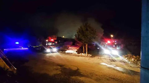 Konya'da Marangoz Atölyesinde Yangın Çıktı