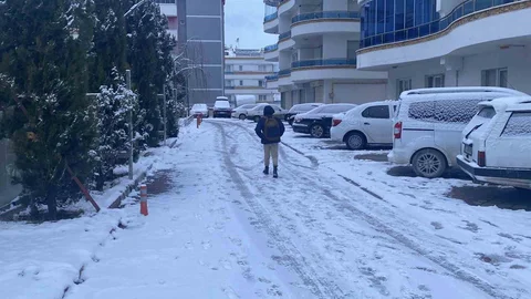Kastamonu'da Kar Yağışı Etkili Oldu