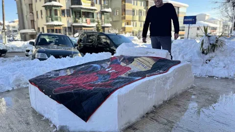 Karabük'te Kardan Yatak Yapıldı