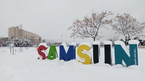 Samsun'da Kar Tatili Uygulaması