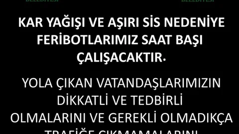 Tunceli'de Feribot Seferlerine Hava Engeli