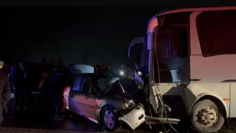 Gönen'de İşçi Servisi Kazası