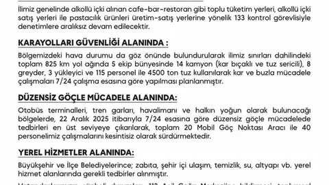 Diyarbakır’da Yılbaşı Güvenlik Önlemleri