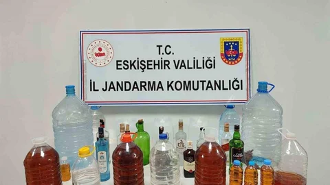 Eskişehir'de Kaçak Alkol Ele Geçirildi