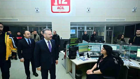 Eskişehir'de 112 Acil Çağrı Merkezi Ziyareti