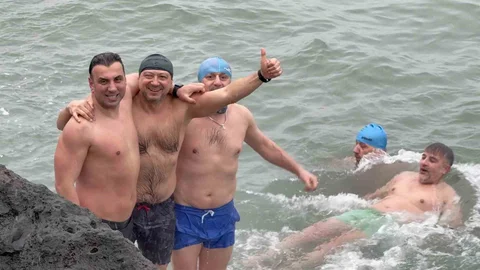 Yeni Yılın İlk Günü Samsun'da Deniz Keyfi