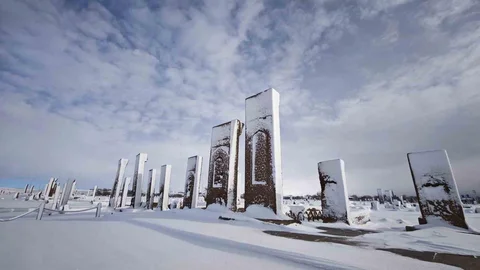 Ahlat'ta Kartpostallık Kar Manzaraları