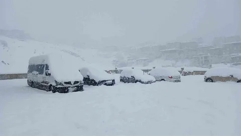 Kulp'ta Yoğun Kar Yağışı Etkili Oldu