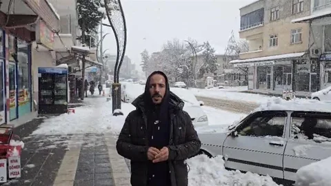 Çermik'te Kar Yağışı Nedeniyle Bağlantılar Kesildi