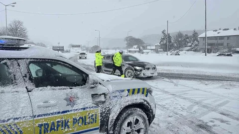 Bolu'da Ağır Araç Trafiğine Yasak Getirildi