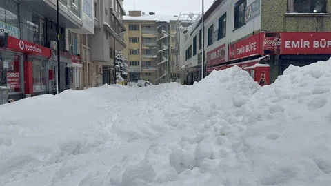 Tatvan'da Gök Gürültülü Kar Yağışı Etkili Oldu