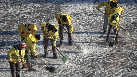 Samsun'da Hava Görüntüleriyle Kar Manzarası