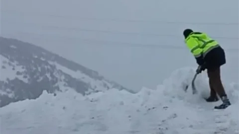Malatya'da Karla Mücadele Devam Ediyor