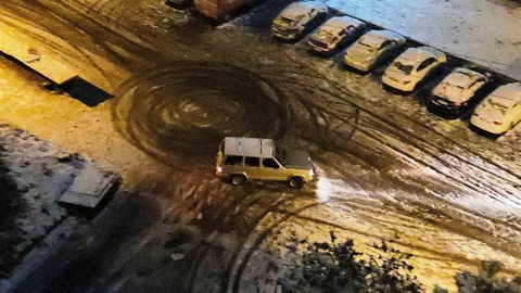 Samsun'da Tehlikeli Drift İle Kaza Sınırında Anlar