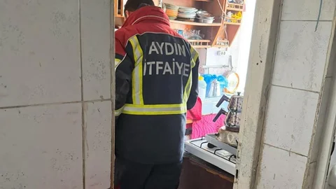 Aydın'da Çamaşır Makinesi Yangını